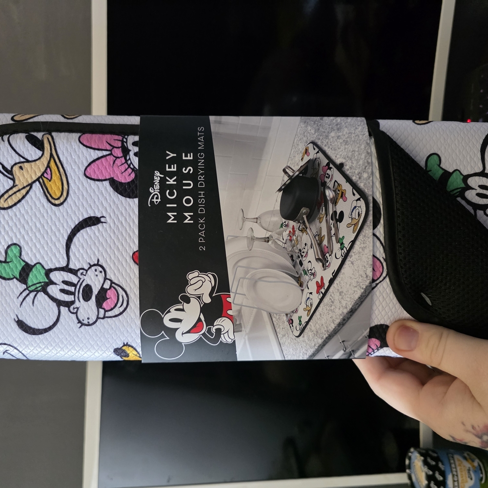 Disney Mickey Mouse Colorful Dish Drying Mats 2 Pack